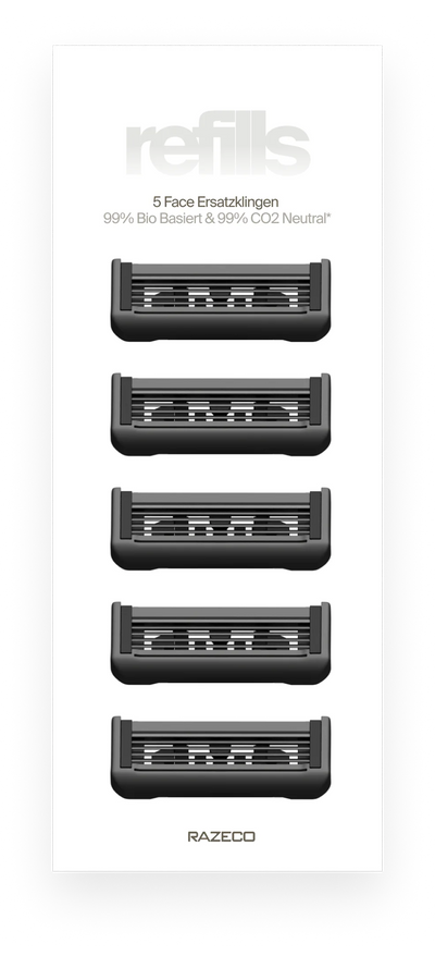Plastikfreie Ersatzklingen · Face