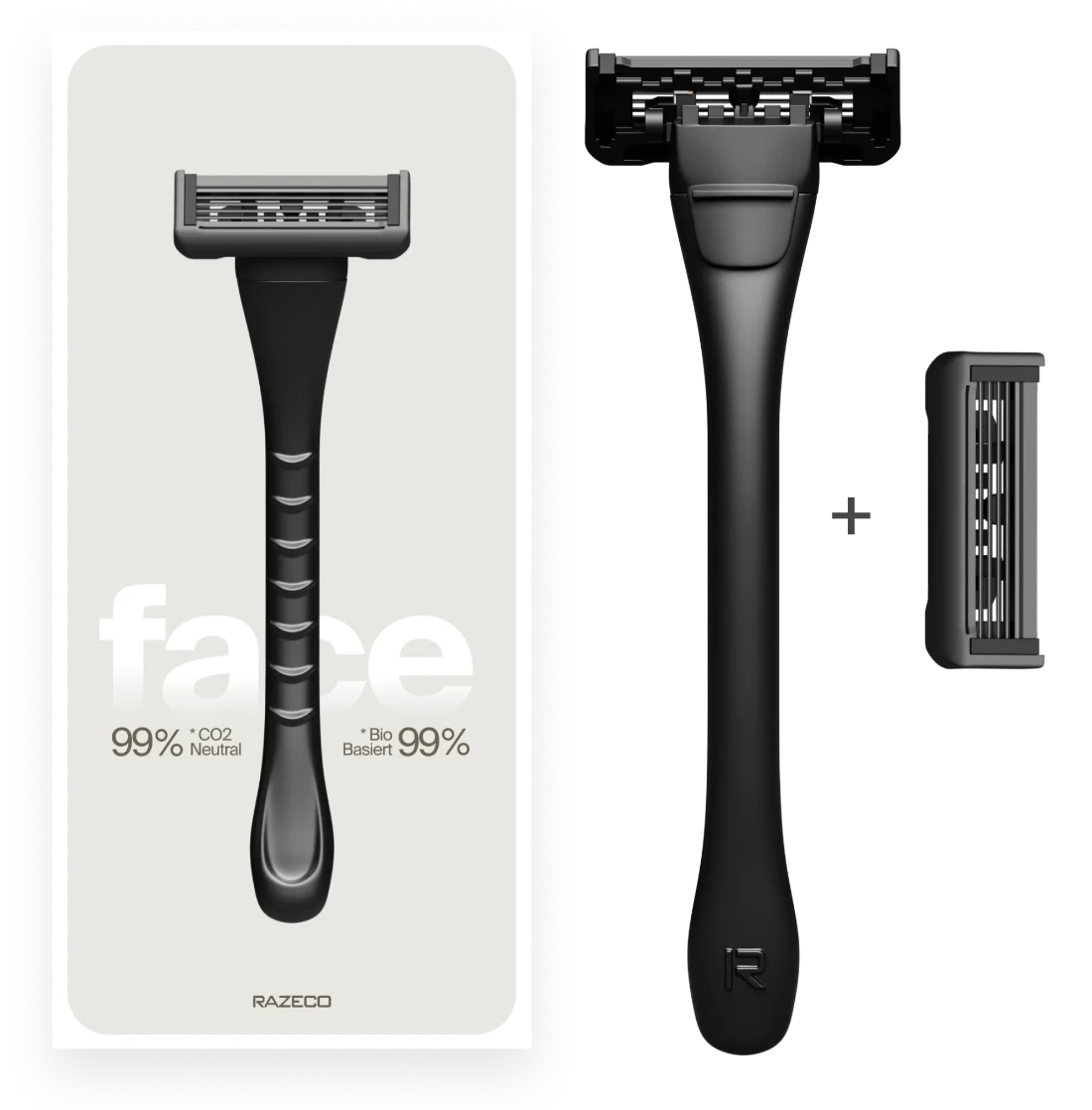 Razeco5 Plastikfreier Nassrasierer · Face